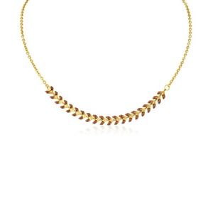 Chevron Gray & Brown Choker